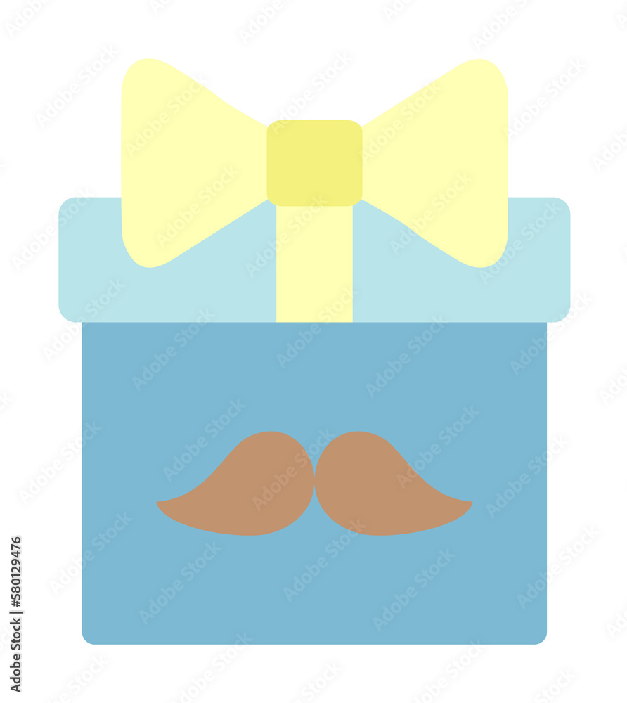 Poster gift box icon. simple color elements of cultural activities icons for ui and ux, website or mobile a