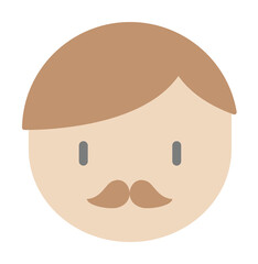 Dad icon. Simple color elements of cultural activities icons for ui and ux, website or mobile application on white background