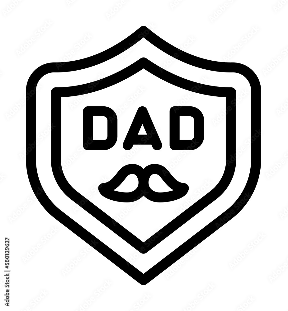 Poster shield icon. simple line, outline elements of cultural activities icons for ui and ux, website or mo