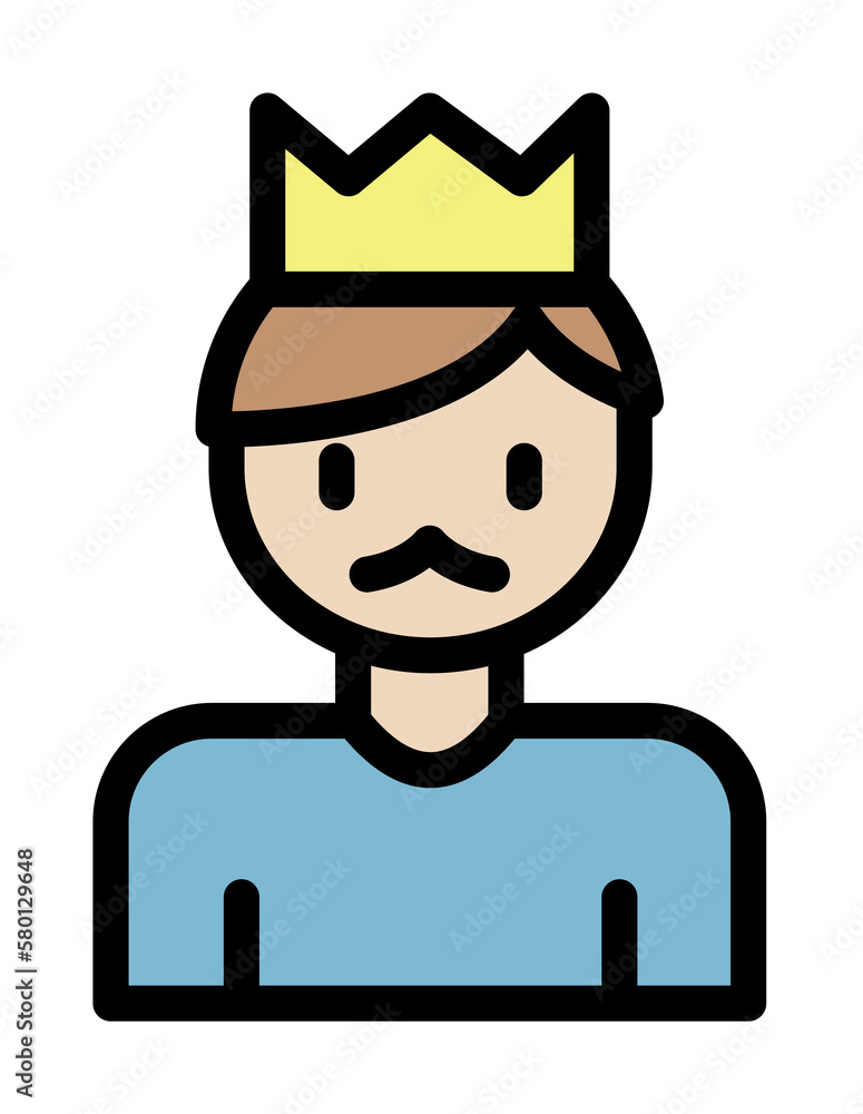 Poster dad, father icon. simple color with outline elements of cultural activities icons for ui and ux, web