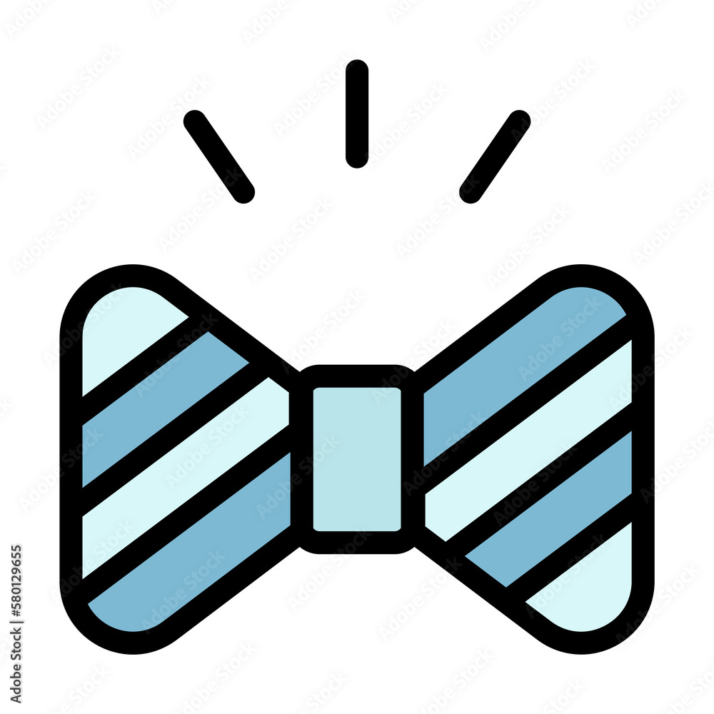 Poster tie icon. simple color with outline elements of cultural activities icons for ui and ux, website or 