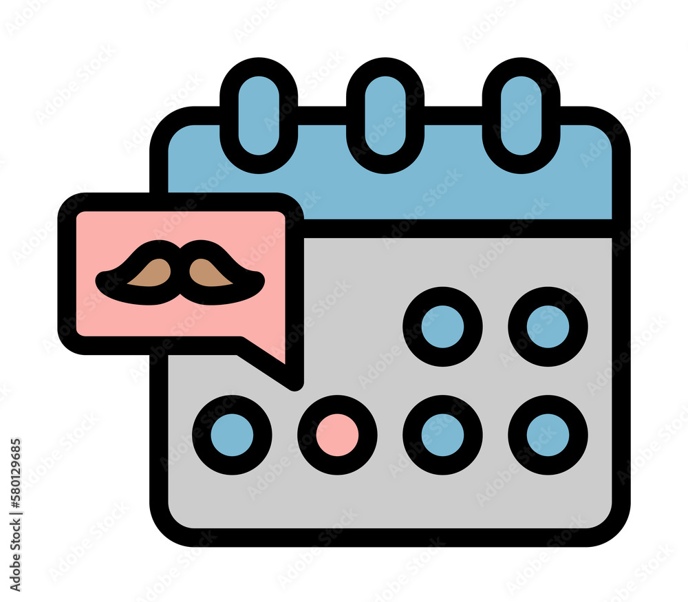 Poster calendar icon. simple color with outline elements of cultural activities icons for ui and ux, websit