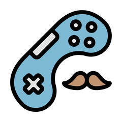 Joystick icon. Simple color with outline elements of cultural activities icons for ui and ux, website or mobile application on white background