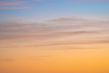 Sunrise sky colours