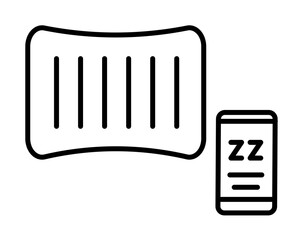 Gadget, pillow icon. Element of gadget icon on white background
