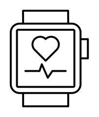 Gadget, smartwatch icon. Element of gadget icon on white background