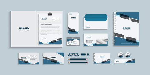 Corporate identity template, business stationery set.eps