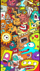 Crazy cartoon vector , poster , multipurpose illustration