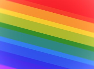 Diagonal colorful stripe pattern. Happy rainbow background pattern. Symbol of LGBT social movement.