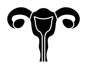Uterine, gynecology organ icon. Simple gynaecology icons for ui and ux, website or mobile application on white background