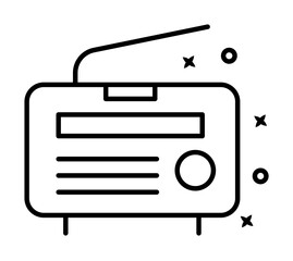 Music summer player icon. Element of Hawaii icon on white background