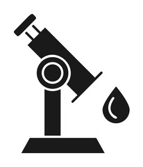 Test, blood, search icon. Simple hematology icons for ui and ux, website or mobile application on white background