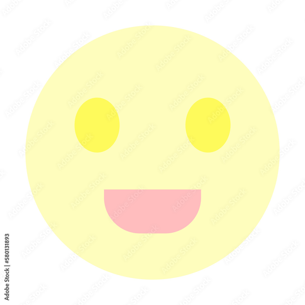 Poster smile, hippy icon. simple color elements of flower children icons for ui and ux, website or mobile a