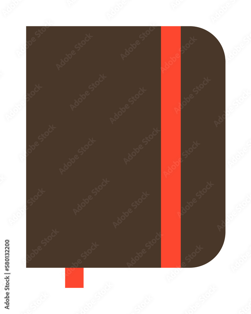 Poster notebook icon. simple color elements of hipster style icons for ui and ux, website or mobile applica