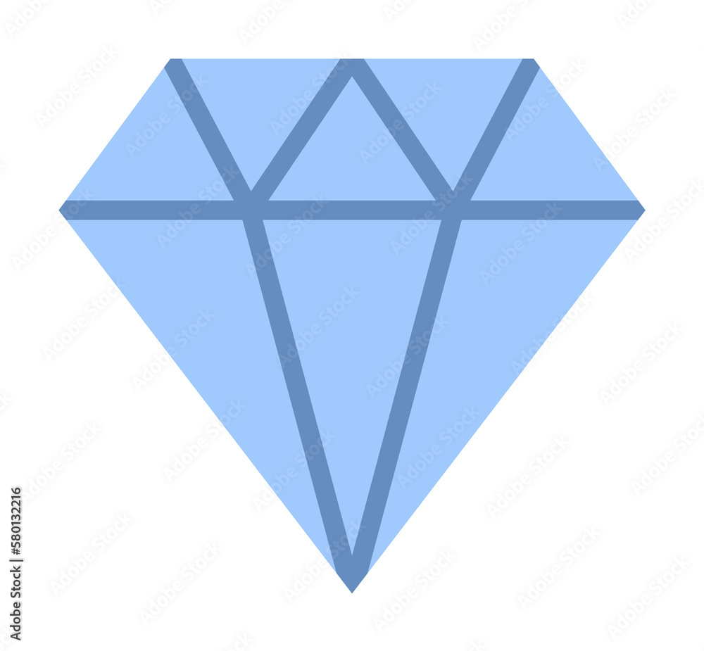 Aufkleber diamond, stone icon. simple color elements of hipster style icons for ui and ux, website or mobile a