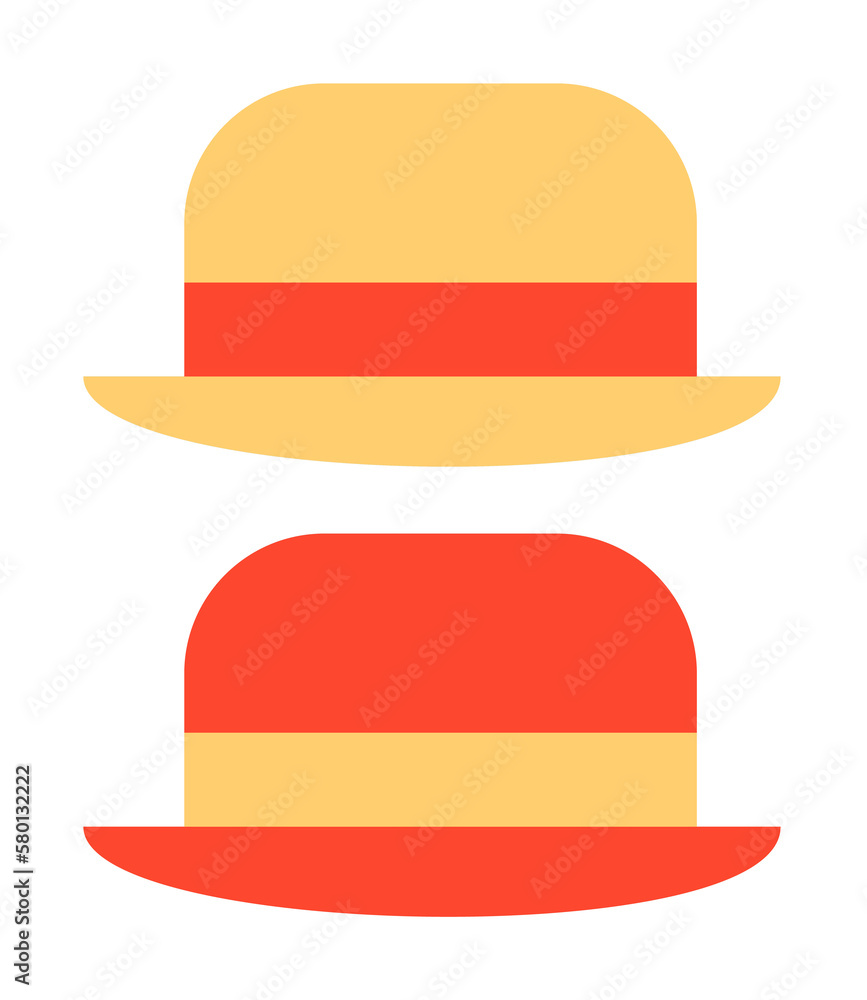 Poster hat, clothes icon. simple color elements of hipster style icons for ui and ux, website or mobile app