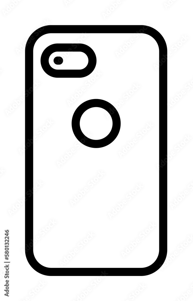 Poster smartphone, technology icon. simple line, outline elements of hipster style icons for ui and ux, web