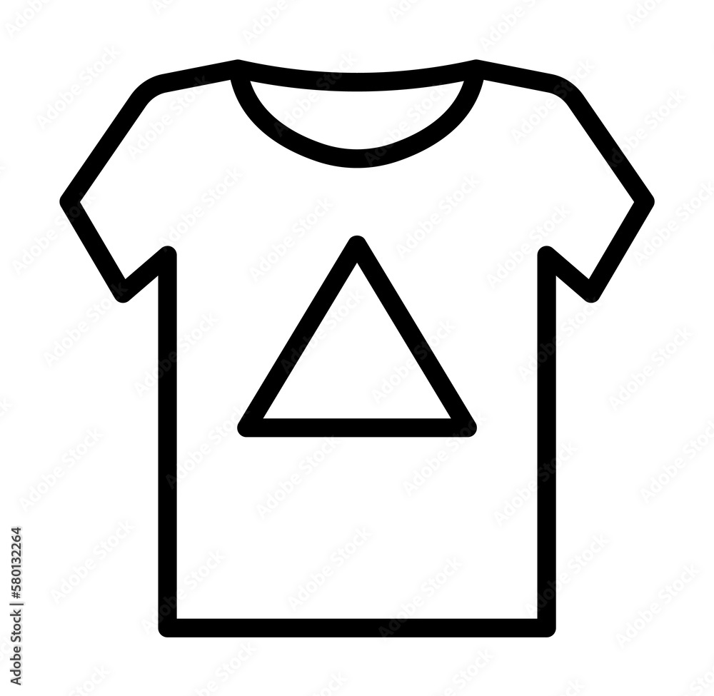 Poster t shit icon. simple line, outline elements of hipster style icons for ui and ux, website or mobile a