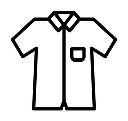 Shit, clothes icon. Simple line, outline elements of hipster style icons for ui and ux, website or mobile application on white background