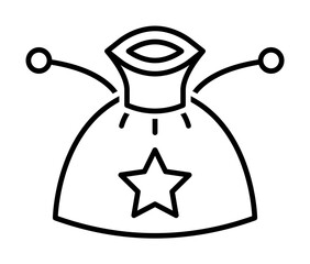 Pouch icon. Element of historical games icon on white background