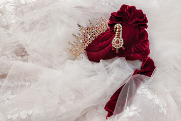 The Bride's Tiara and the Groom's Turban © sandraadamson