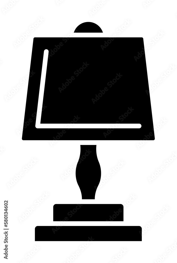 Poster light, desk lamp icon. simple lightening icons for ui and ux, website or mobile application on white