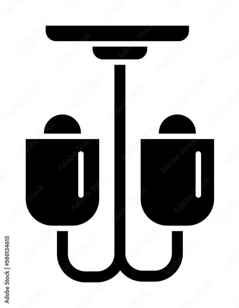 Poster light, lamp icon. simple lightening icons for ui and ux, website or mobile application on white back
