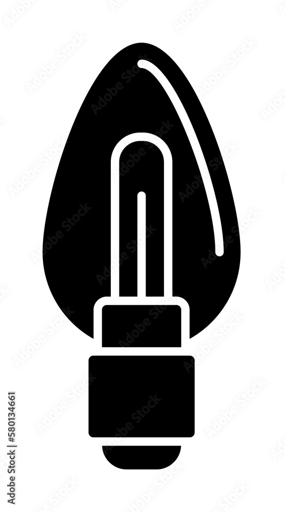 Aufkleber light, lamp icon. simple lightening icons for ui and ux, website or mobile application on white back
