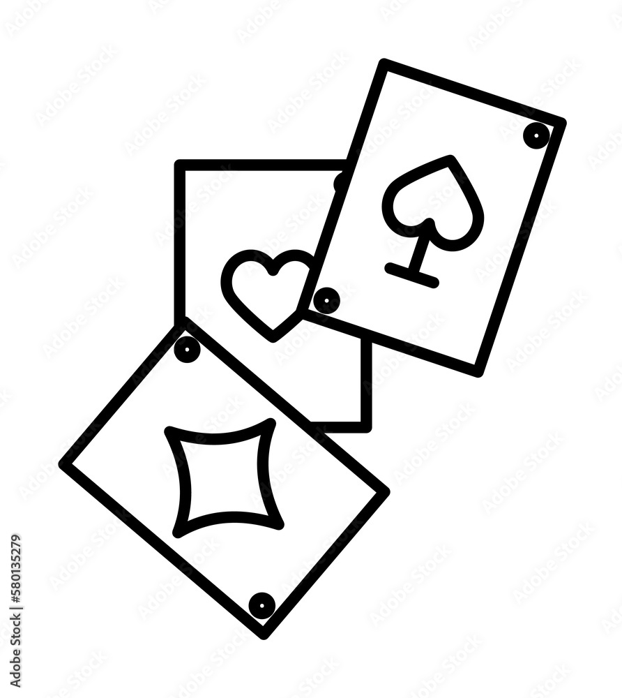 Poster magic card icon. element of magic for mobile concept and web apps icon. thin line icon for website d