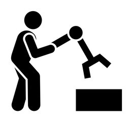 Joint, robotics, manufacturing, industry icon. Element of manufacturing icon. Premium quality graphic design icon. Signs and symbols collection icon for websites, web design on white background