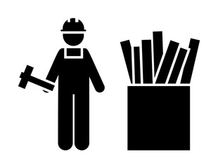 Man, job, joint, wrench, person icon. Element of manufacturing icon. Premium quality graphic design icon. Signs and symbols collection icon for websites, web design on white background