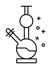 Science marijuana icon. Element of narcotic on white background