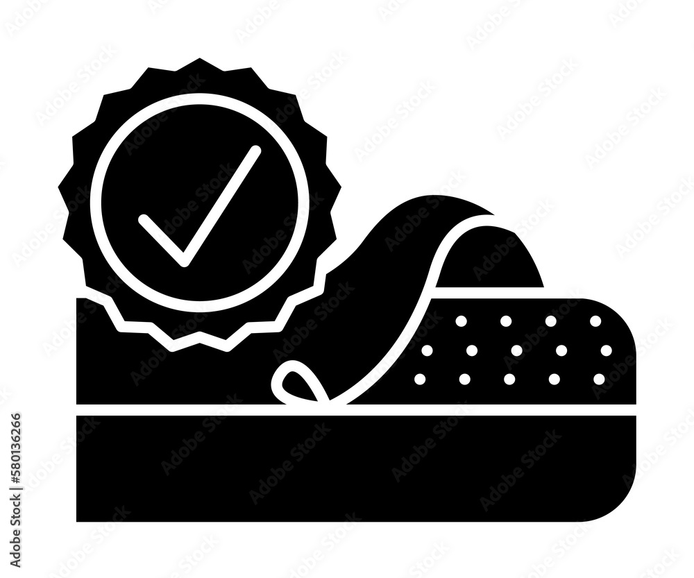Poster mattress, quality mark icon. simple convenience for sleeping icons for ui and ux, website or mobile 