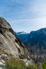 Beautiful scenic view from the Upper Yosemite Trail in California