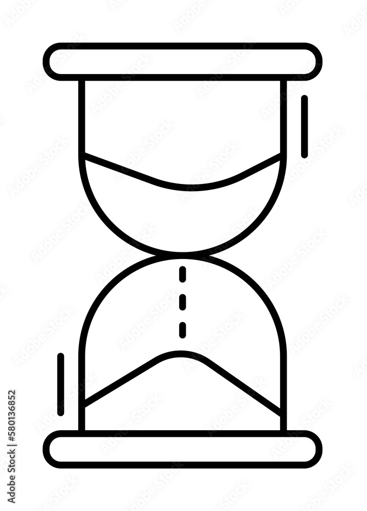 Poster sandglass icon. simple line, outline elements of office tool icons for ui and ux, website or mobile 