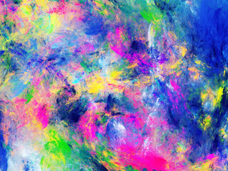 blue and purple abstract fractal background 3d rendering illustration