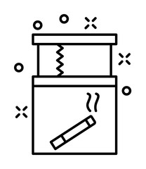 Gum, nicotine icon. Element of quit smoking icon on white background