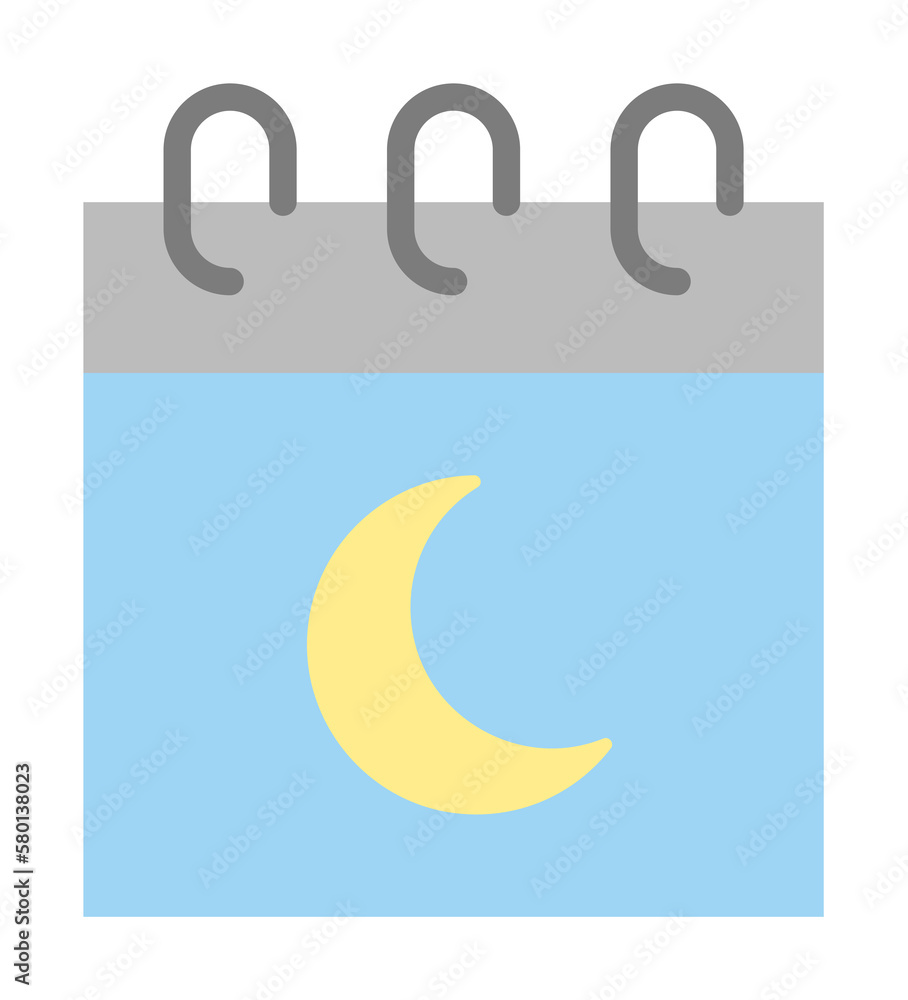 Poster calendar ramadan icon. simple color elements of islam icons for ui and ux, website or mobile applica