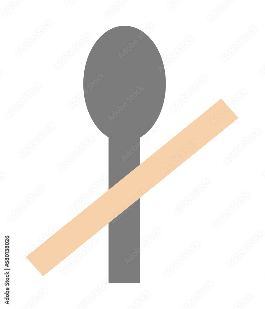 Poster no food fasting ramadan icon. simple color elements of islam icons for ui and ux, website or mobile 