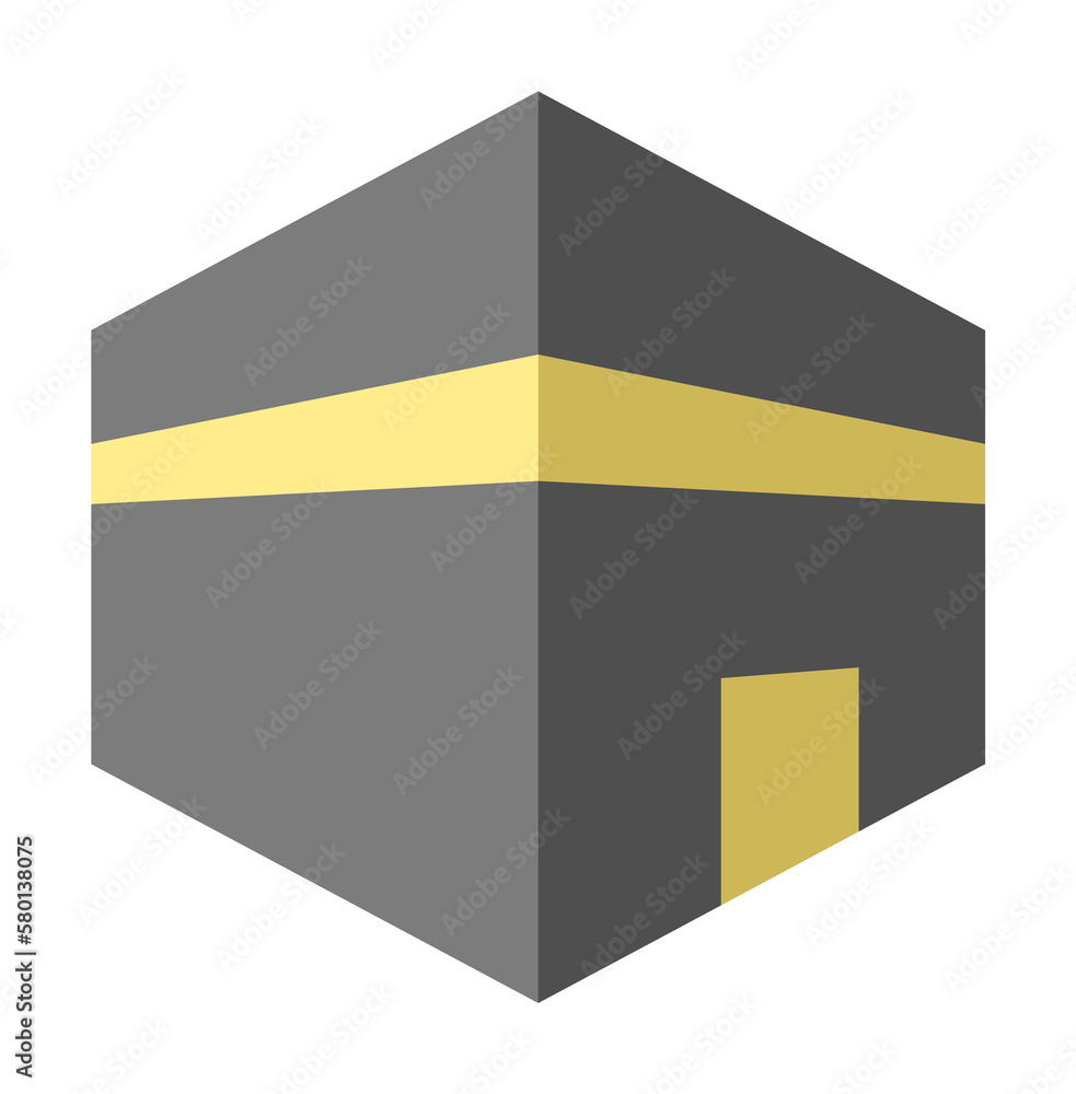 Aufkleber kaaba ramadan icon. simple color elements of islam icons for ui and ux, website or mobile applicatio