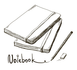 Hand drawn notebook