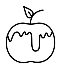 Apple, honey, Judaism icon. Simple line, outline religion icons for ui and ux, website or mobile application on white background