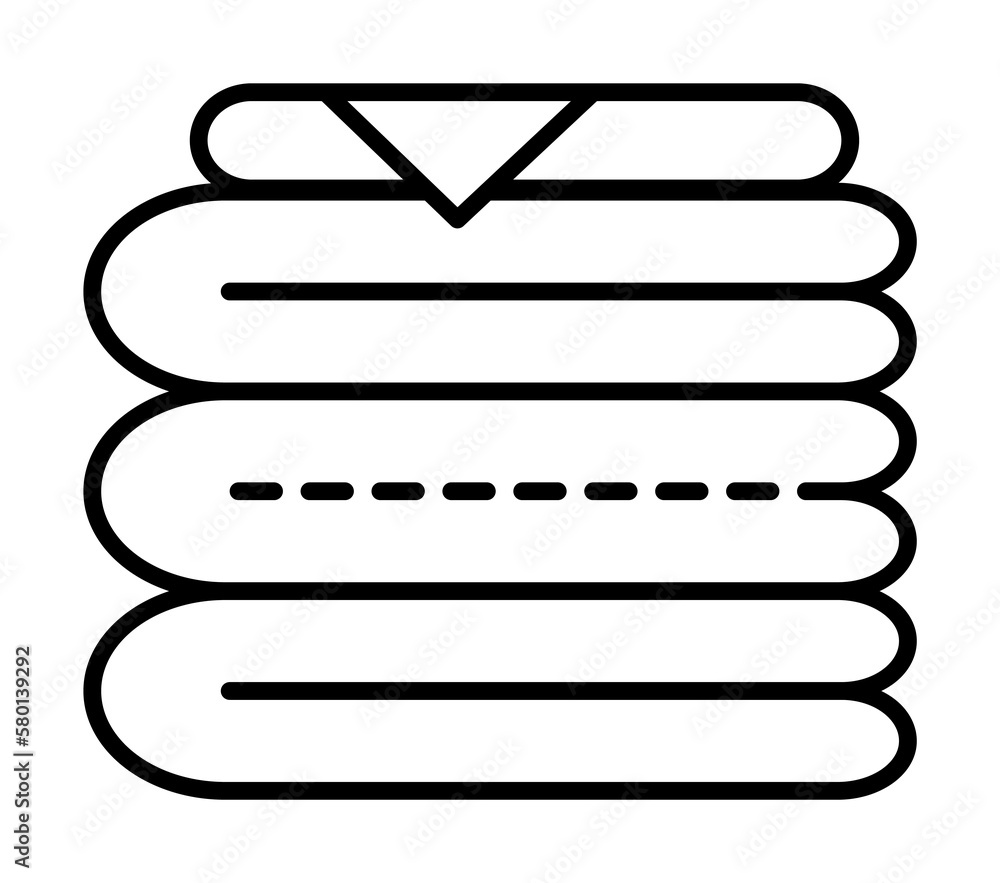 Poster cloth, towel icon. simple line, outline elements of tailor for ui and ux, website or mobile applicat