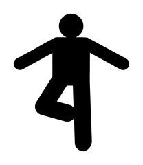 Meditation, retreat, yoga icon. Element of man resort villa hotel activity icon. Premium quality graphic design icon. Signs and symbols collection icon for websites, web design on white background