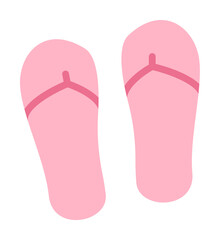 Slippers, shoes icon. Simple color elements of vacation icons for ui and ux, website or mobile application on white background