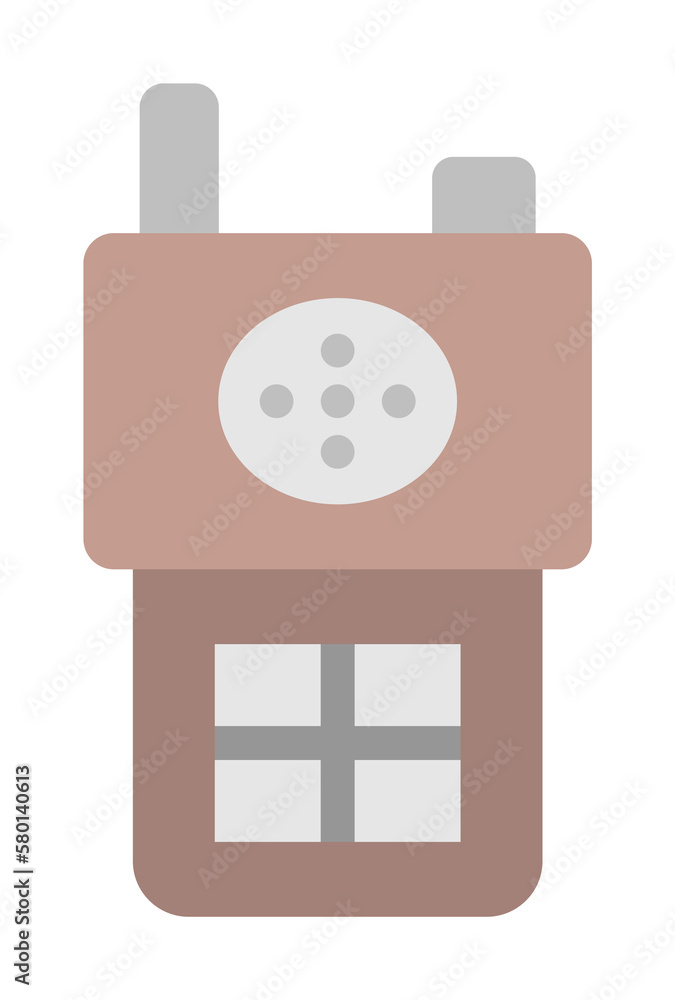 Poster walkie talkie icon. simple color elements of taxi service icons for ui and ux, website or mobile app