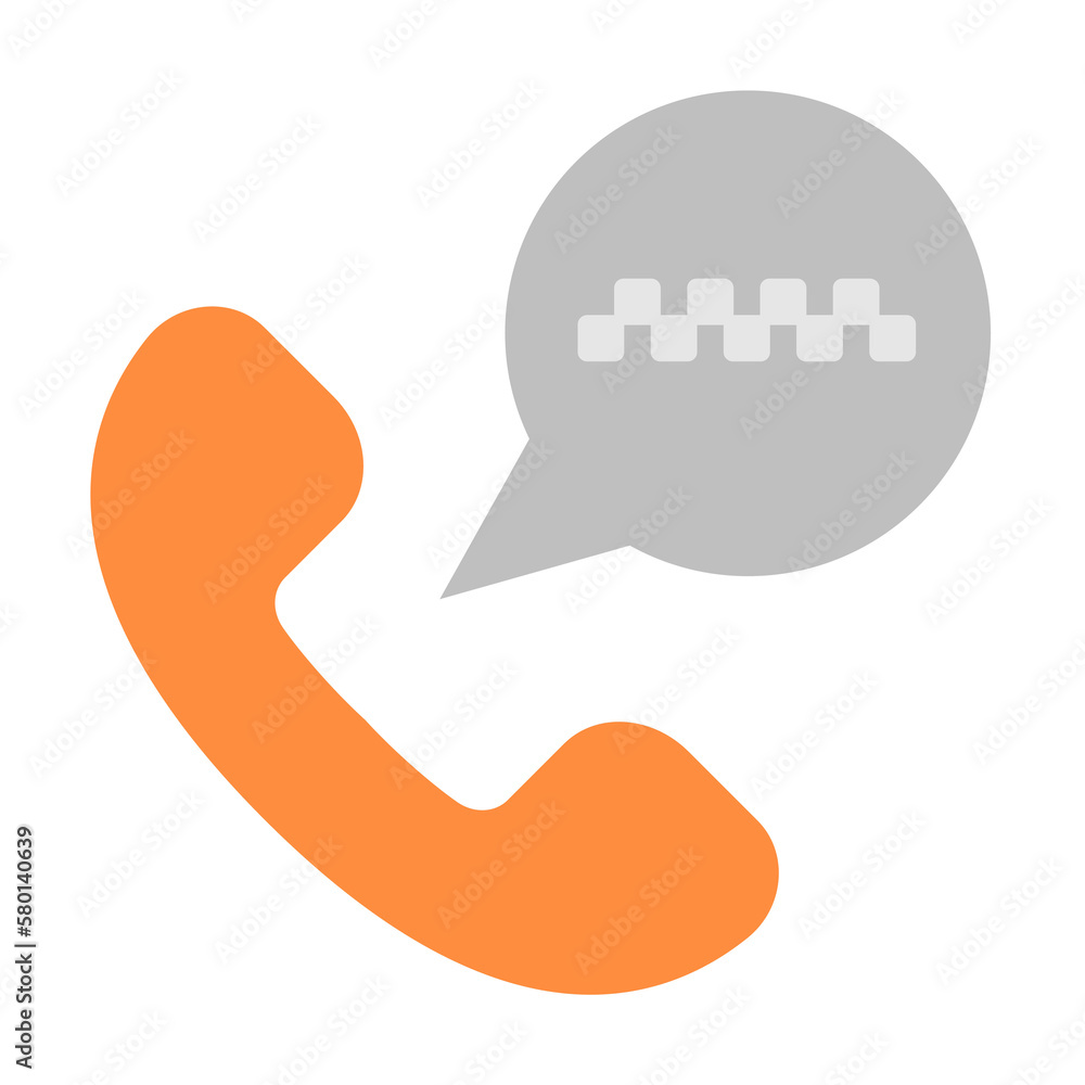 Aufkleber call, bulb icon. simple color elements of taxi service icons for ui and ux, website or mobile applic