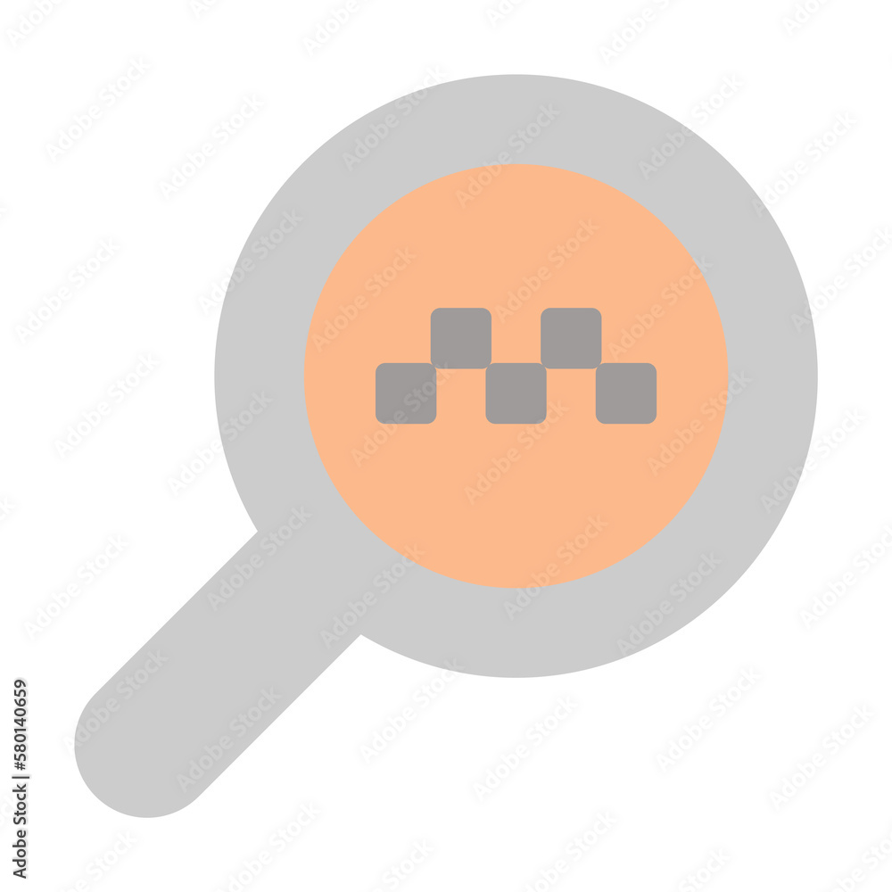 Poster search icon. simple color elements of taxi service icons for ui and ux, website or mobile applicatio