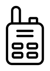 Radio icon. Simple line, outline elements of taxi service icons for ui and ux, website or mobile application on white background
