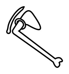 Bone crack traumatology icon. Simple line, outline elements of traumatology icons for ui and ux, website or mobile application on white background